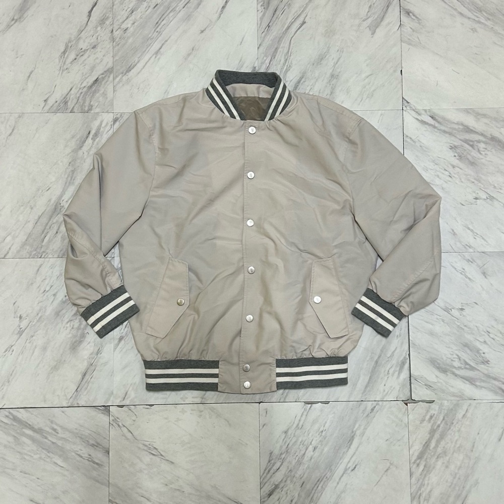 ELEVENTY Platinum Mixed Media Waterproof Bomber Jacket, Size S
